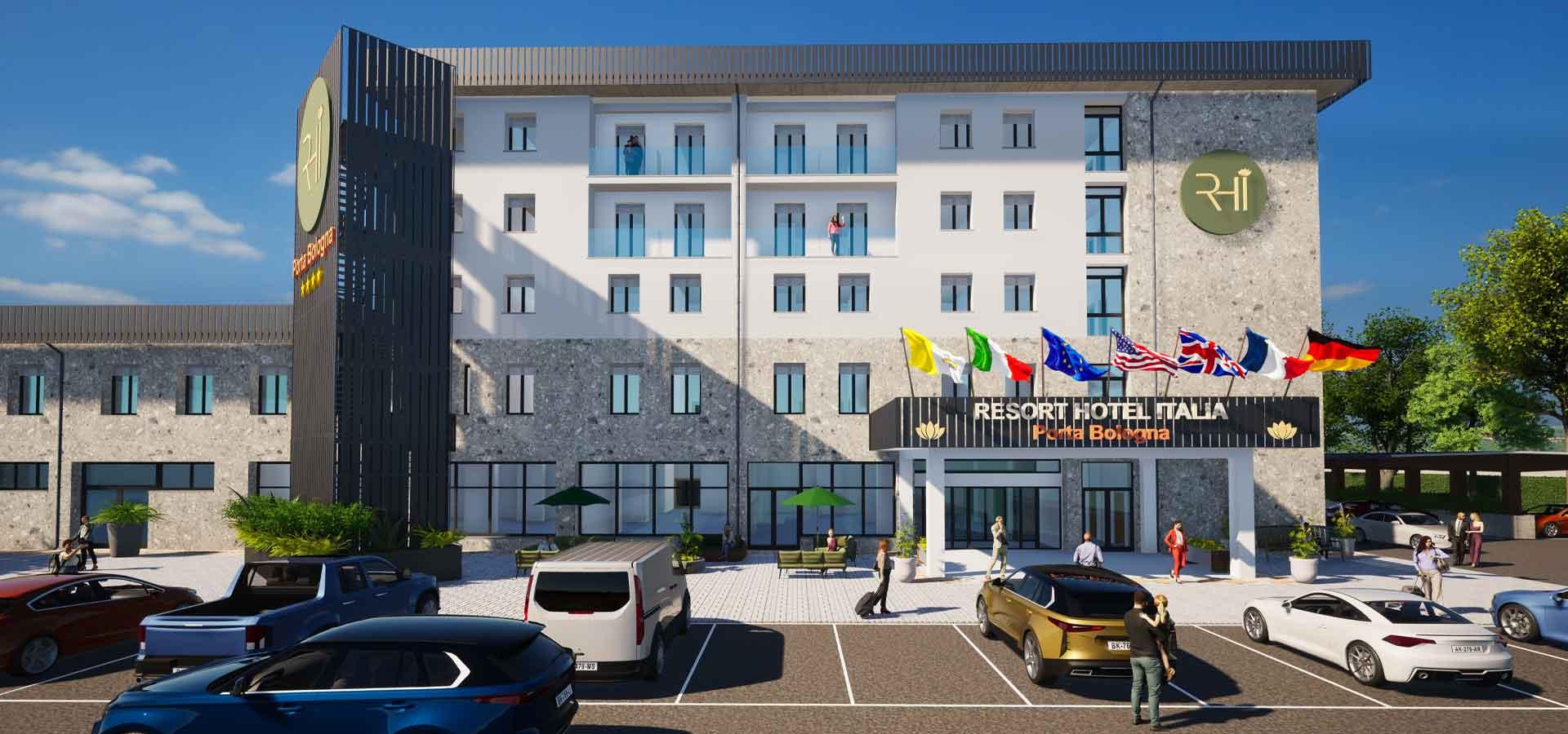 Rhi Porta Bologna Hotel Pieve di Cento Kültér fotó